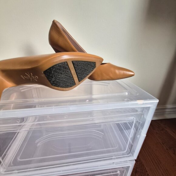 Nine West Leather Beige Pumps, Size 8 1/2 - Picture 7 of 8